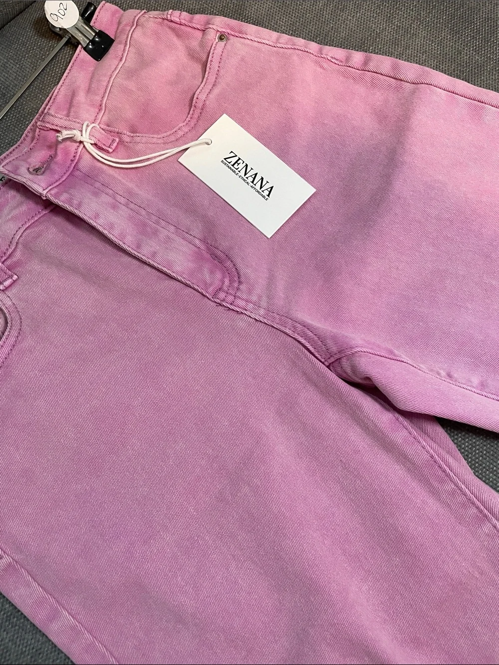 Zenana Outfitters Pink Denim Shorts